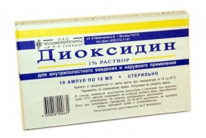 диоксидин в ухо
